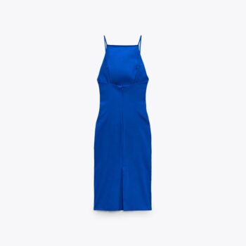 Vestido Midi fruncido de tirantes 2