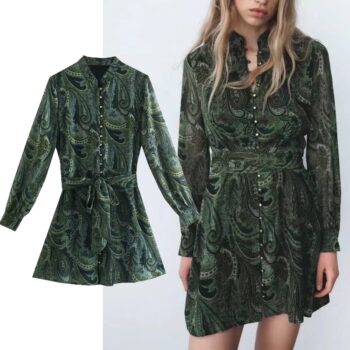 Vestido con cinturón 1