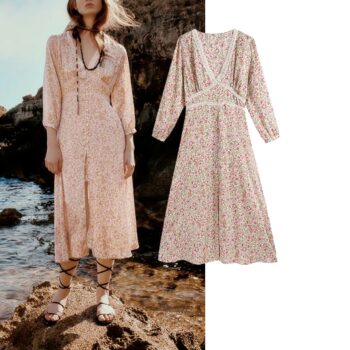 Vestido largo floral 1