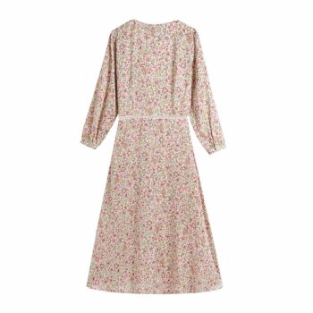 Vestido largo floral 2