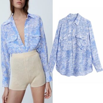 Camisa con botones y bolsillos 1