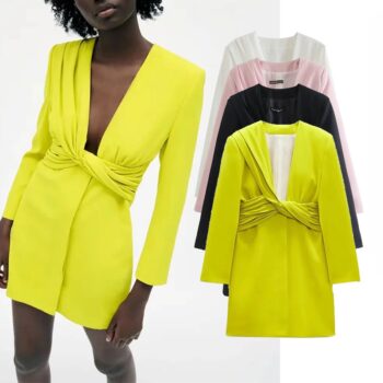 Vestido blazer escotado 1