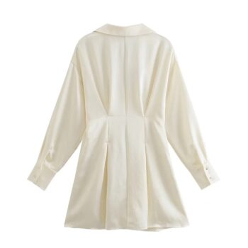 Vestido camisero plisado 2