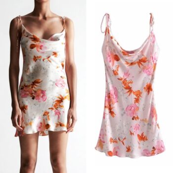 Vestido de tirantes satinado 1
