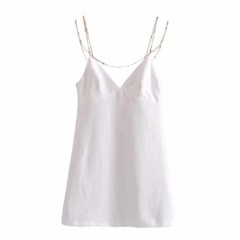 Vestido de tirantes de diamantes 2