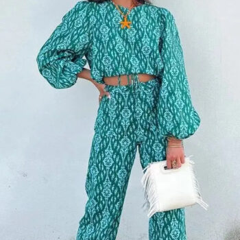 Top y pantalón estampado 1