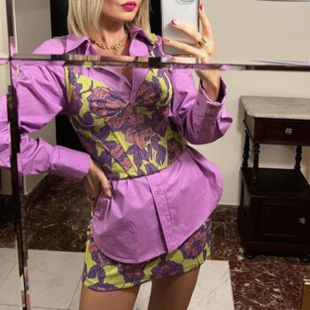 Top estampado y falda 6