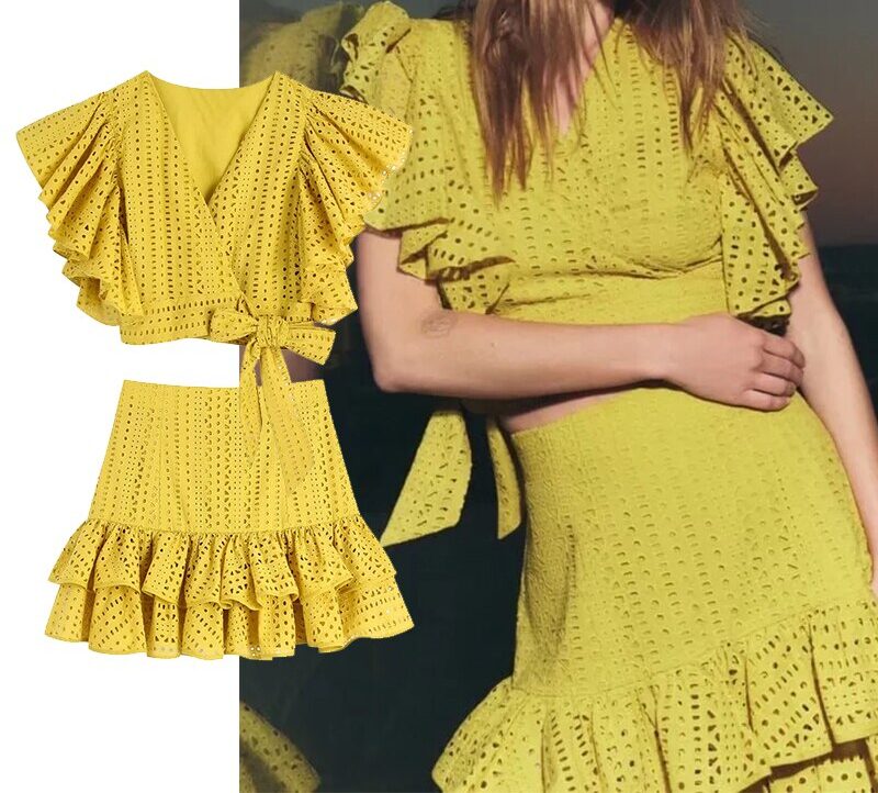 Top y falda con volantes - Twin set 1 Top y falda con volantes - Twin set 1