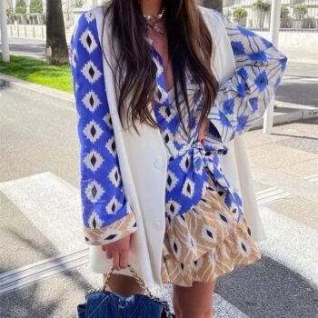 Camisa y falda estampada 3