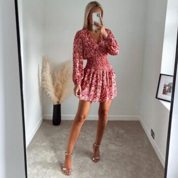 Vestido con estampado floral 1