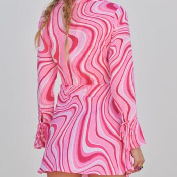 Vestido estampado con lino 2