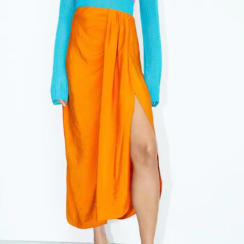 Falda midi frunce 3