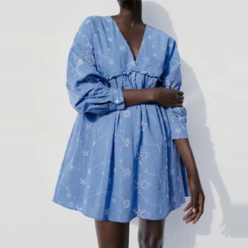 Vestido corto bordados 1