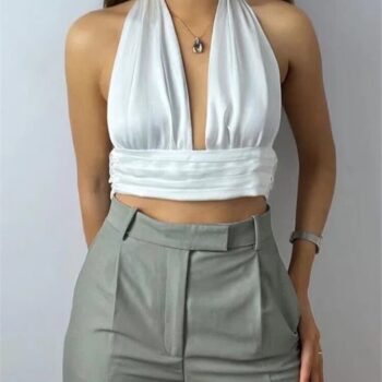 Top crop satinado 1