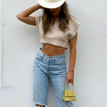 Top cropped polo 1