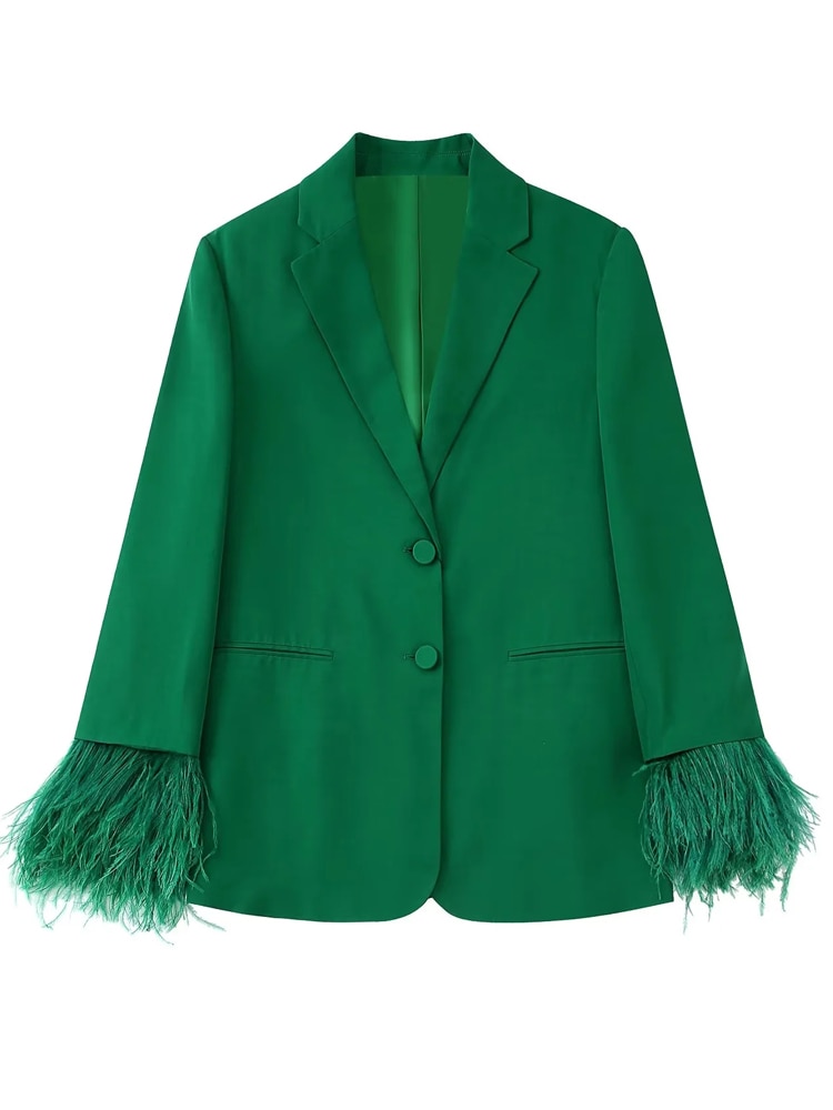 Blazer recta plumas 3 Blazer recta plumas 3
