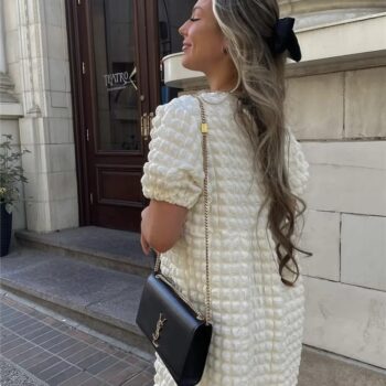 Vestido manga abombada 2